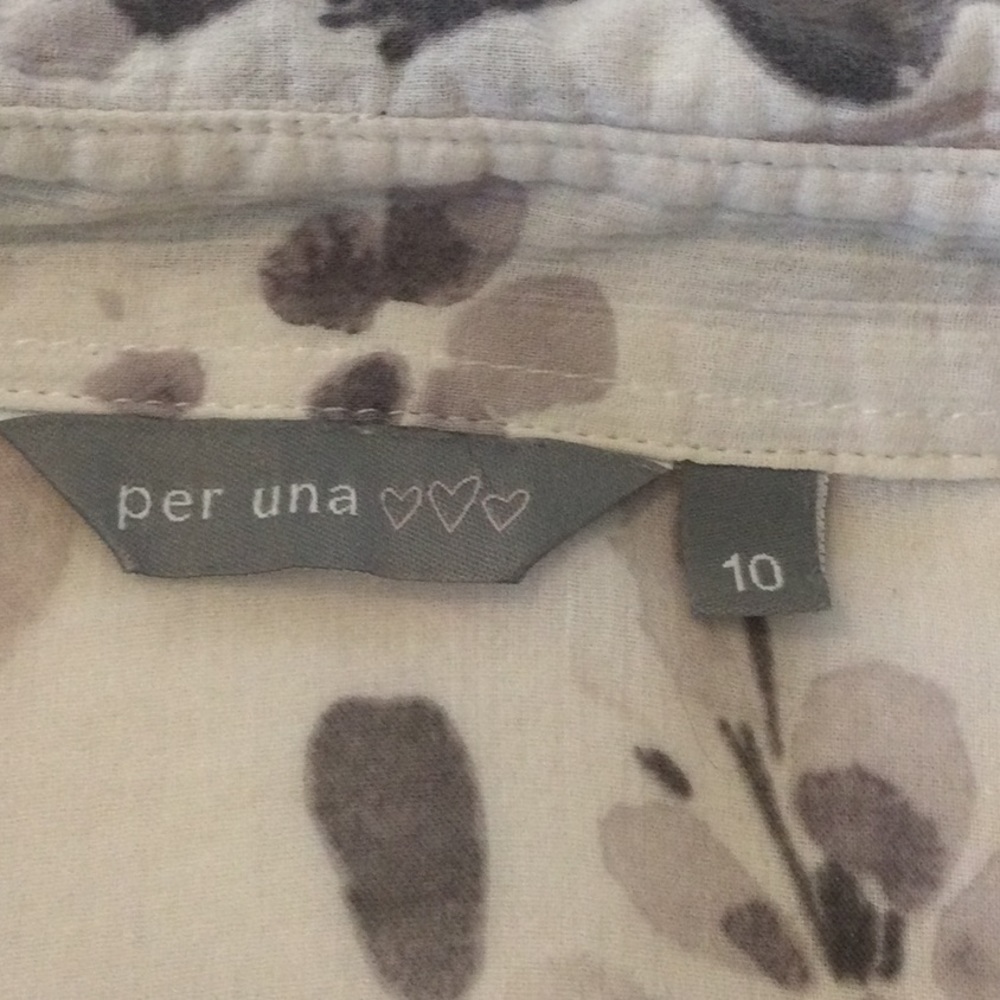 Per Una cotton top UK size 10